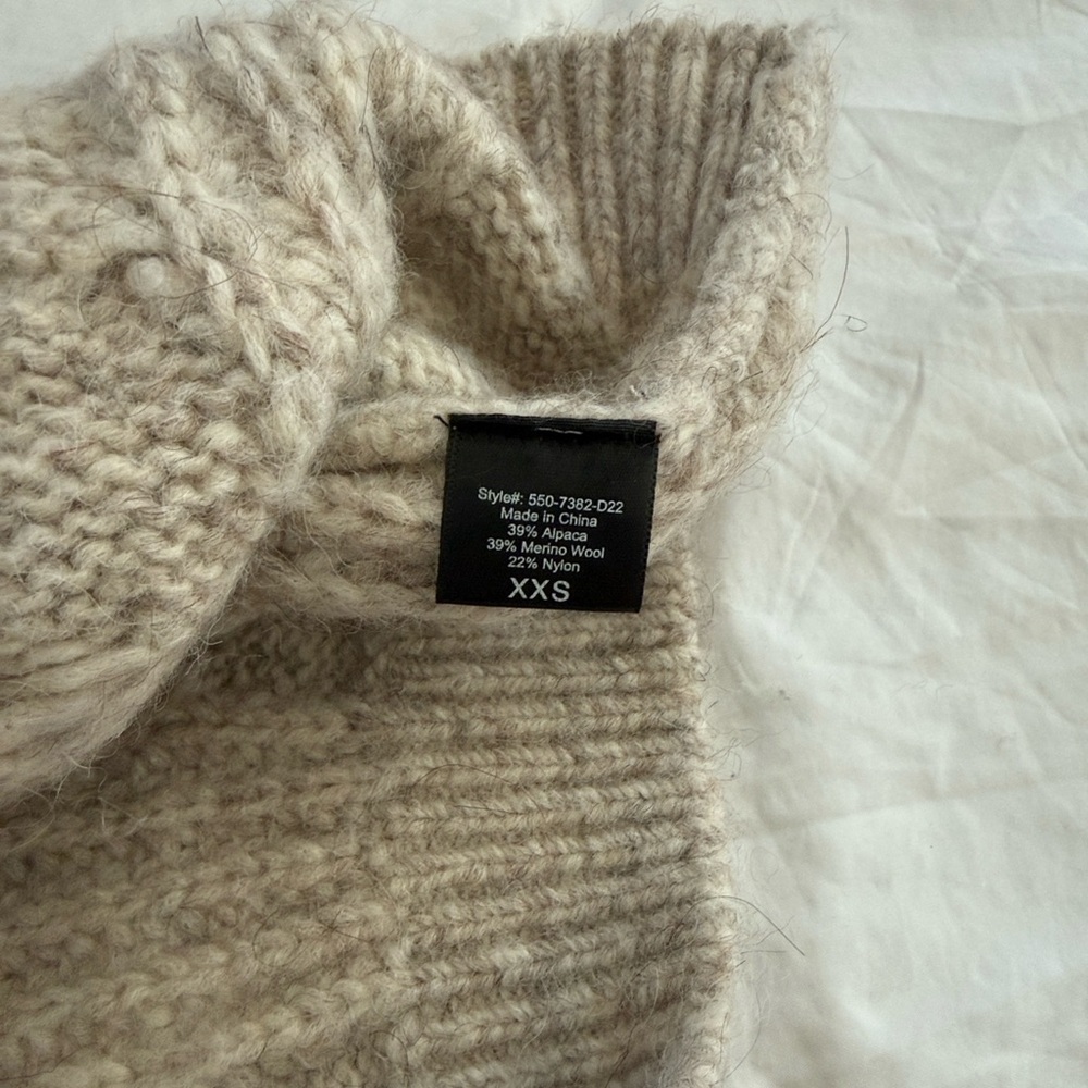 Jenni Kayne Cocoon Cable Cardigan Oatmeal XXS - Picture 13 of 13